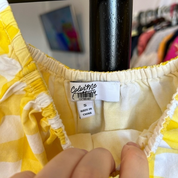 Color Me Courtney Puffy Sleeves Crop Top - Picture 5 of 5